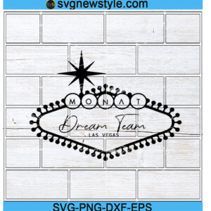 Monat Las Vegas Trip svg, Png, Dxf, Eps Digital Download
