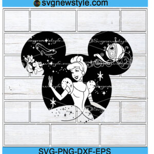Cinderella SVG, Princess ears svg, Png, Dxf, Eps Digital Download