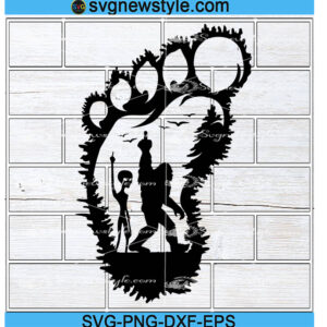Alien And Bigfoot SVG
