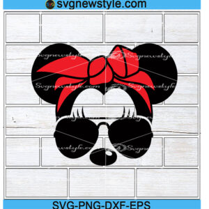 Minnie Bandana SVG, Head svg, Png, Dxf, Eps Digital Download
