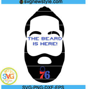 Harden The Beard is Here svg, Png, Dxf, Eps Digital Download
