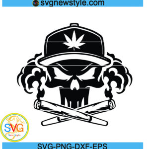 Skull and Joints 420 Weed Smokers svg