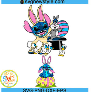  Easter Bunny Stitch Egg SVG