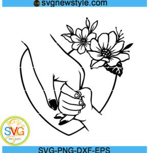 Holding hand svg, Mother's day SVG, Png, Dxf, Eps Digital Download