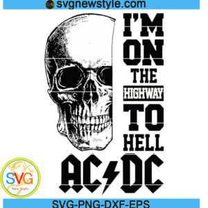 Im On The Highway To Hell AC DC Svg