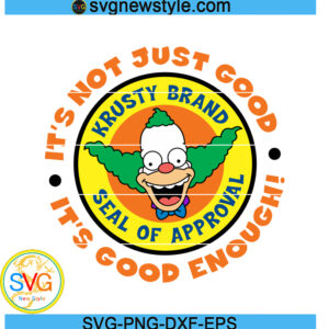 Krusty The Clown svg, Simpsons DTG HTV svg, Png, Dxf, Eps Digital Download