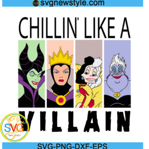 Villain Character Svg, Bad Girls Svg, Png, Dxf, Eps Digital Download