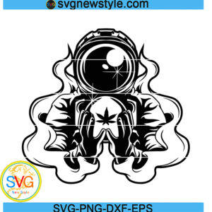 Astronaut Weed svg