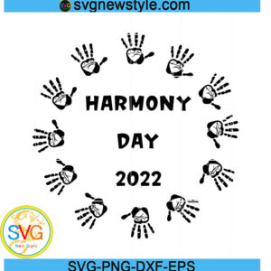 Harmony Day March Svg, Humanity Svg, Png, Dxf, Eps Digital Download