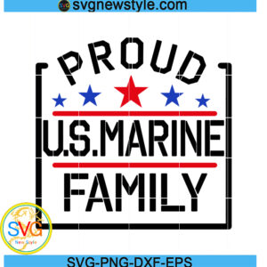 Proud US Marine Family SVG