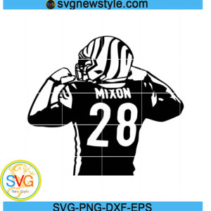 Joe Mixon svg, Cincinnati Bengals SVG, Png, Dxf, Eps Digital Download