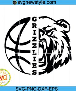 Grizzly Svg, Grizzlies Basketball Svg, Basketball Mom Svg, Png, Dxf, Eps