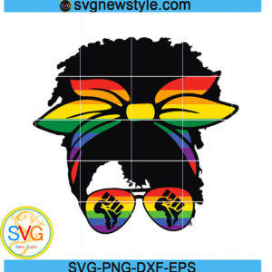 Black Women Messy Bun Black Queen Juneteenth Svg