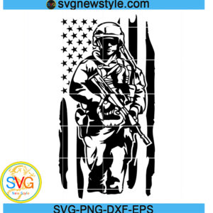 American Soldier SVG, US Army Svg, Png, Dxf, Eps Digital Download