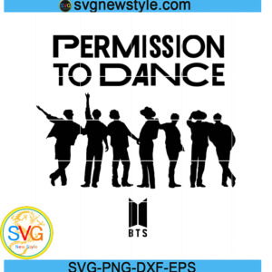 BTS Permission To Dance Svg