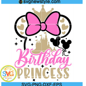 Birthday Princess Svg