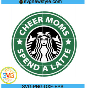 Cheer Moms Spend A Latte Svg