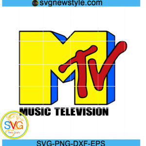 music tetevision svg, MTV logo Svg, Png, Dxf, Eps Cricut File Silhouette Art