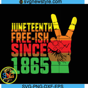 Juneteenth Free Ish Since 1865 Svg