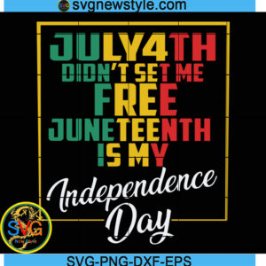 July 4th Didnt Set Me Free SVG