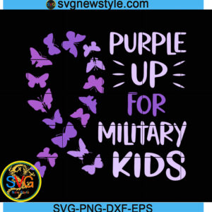 Purple Ribbon Butterflies Svg