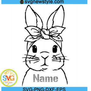 Custom Easter Bunny Svg