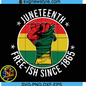 Vintage Juneteenth Free-Ish Svg
