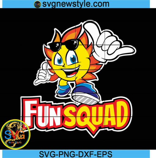 Fun Squad Gaming Svg, Cool Fun Games Svg, Gamer Birthday Svg, Png, Dxf, Eps