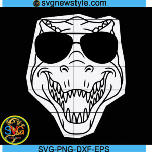 T-rex In Sunglasses Svg