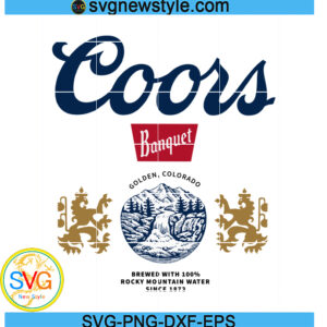 Coors Golden Colorado Banquet Beer Svg