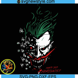 The Joker svg, Joker Face svg, Png, Dxf, Eps Cricut File Silhouette Art