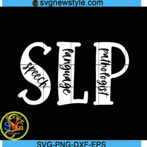 SLP Speech Language Pathologist Svg