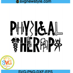 Physical Therapy Svg, Physical Therapist Svg, Png, Dxf, Eps Silhouette Art