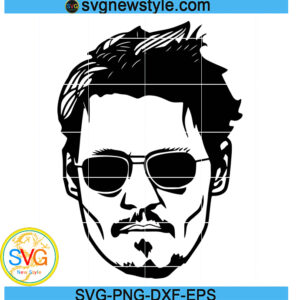 Johnny Depp Svg, Captain Pirate Svg, Png, Dxf, Eps Digital Download