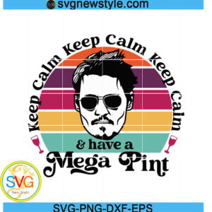 Mega Pint svg, Justice for Johnny Svg, Png, Dxf, Eps Digital Download