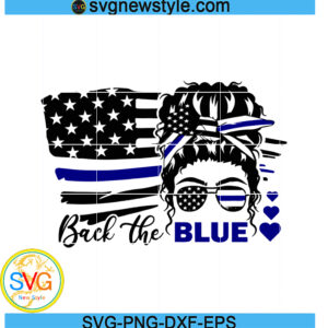 Back the Blue Svg