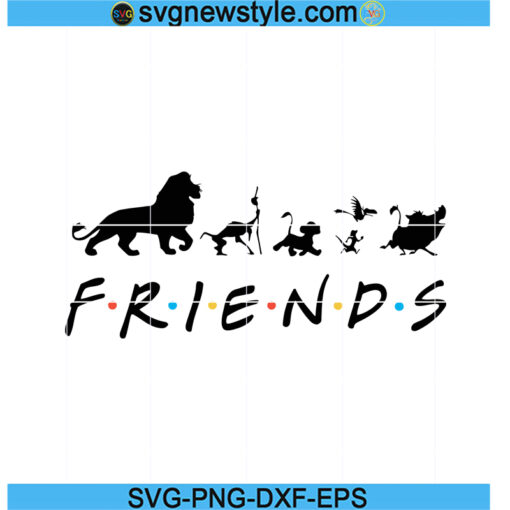 Lion King SVG, Friends svg, Cartoon svg, Simba svg, Gang svg, Birthday svg