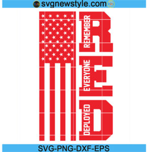Red Flag Svg, Remember Everyone Deployed Svg, Png, Dxf, Eps