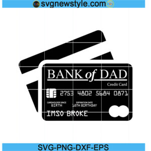 Bank of Dad Svg