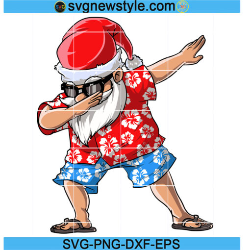 Dabbing Santa Christmas In July Svg