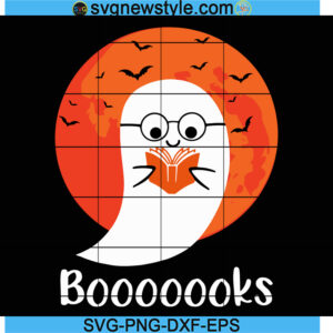 Ghost Books Svg Designs