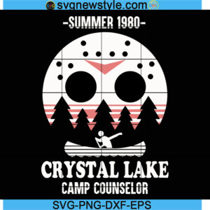 Jason Voorhees Summer 1980 Camp Crystal Lake Svg