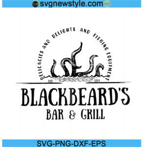 Black Beard's Bar and Grill svg, Vintage LGBT SVG, Png, Dxf, Eps