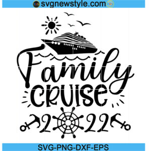 Family Cruise Svg