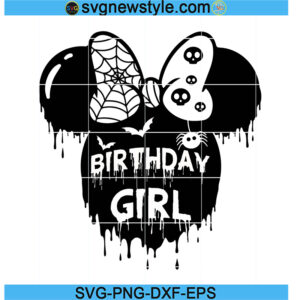 Girl Birthday Halloween Svg
