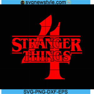 Stranger Things 4 Logo svg