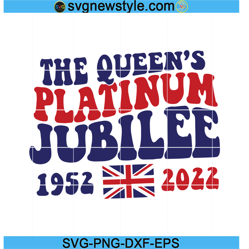 Jubilee svg, Queen's Platinum Jubilee svg, PNG EPS DXF Cricut File 1 Jubilee svg