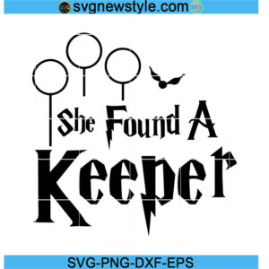 She found a keeper svg