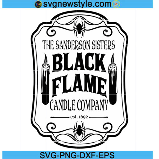 Black Flame Candle