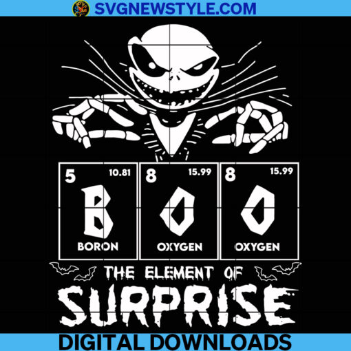 Boo The Element Of Surprise Halloween Svg